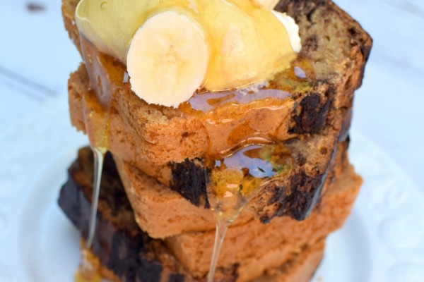 Banana bread stack