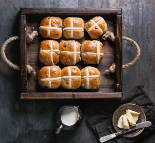 Hot cross bun leftovers