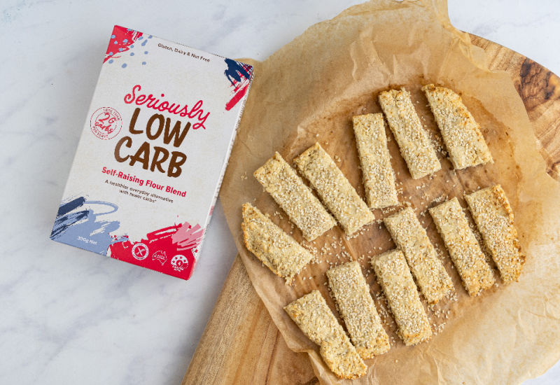 Low carb sesame crackers recipe