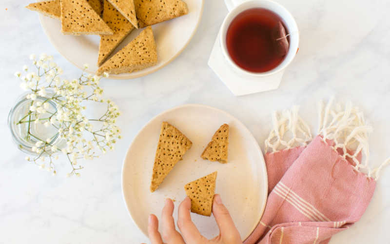 Shortbread on a plate